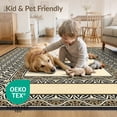 thumbnail image 4 of ODIKA 9'x12' Washable Area Rug Low Pile, Flatwoven, Personalized Picture Display Circle Decorative Exact Alfombra for Great Room, Indoor Concept, Large Living, 4 of 7
