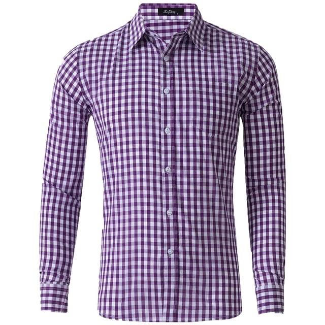 CEHVOM Chemise à Manches Longues Ajustée Décontractée pour Hommes Automne Col Rabattu en Solde