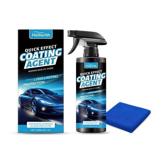 Homonth Car Coating Agent - Auto Care Kit (1 Set with Towel), Oxidation Protection & Gloss Retention, Simple Application, 3-Year Shelf Life, 145g
