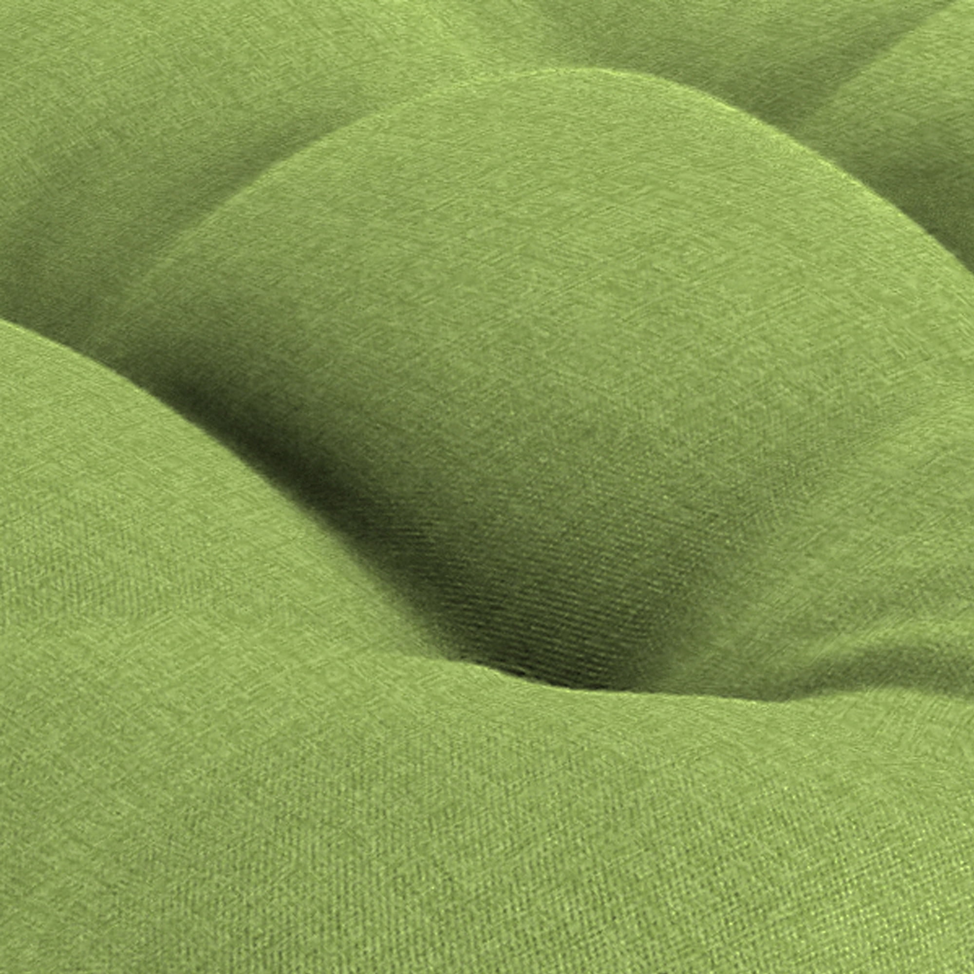 Jordan Manufacturing 19" x 19" McHusk Leaf Green Crosshatch Square Tufted Contoured Crosshatch Outdoor Wicker Seat Cushion (2 Pack)