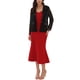 thumbnail image 2 of BLAZER DE LINO FLORAL PARA MUJER CON CUELLO DE SOLAPA Y UN BOTÓN, MANGA LARGA, CASUAL, TALLA XL, NEGRO, 2 of 6