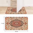 thumbnail image 6 of Retro Door Mat, 17 X 30 Inch Bohemian Orange Vintage Carpet Welcome Doormat Decorative Home Floor Mat, Non Slip Rubber Back and Strong Water Absorption for Outdoor Indoor Entrance Decor, 6 of 6