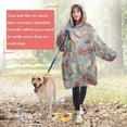 thumbnail image 4 of Baseball Silhouette Pattern Wearable Oversized Blanket,Wearable Blanket Hoodie for Adults,Cozy Hooded Blankets with Super Pockets,Super Warm Fuzzy Pullover for Women & Men, 4 of 6