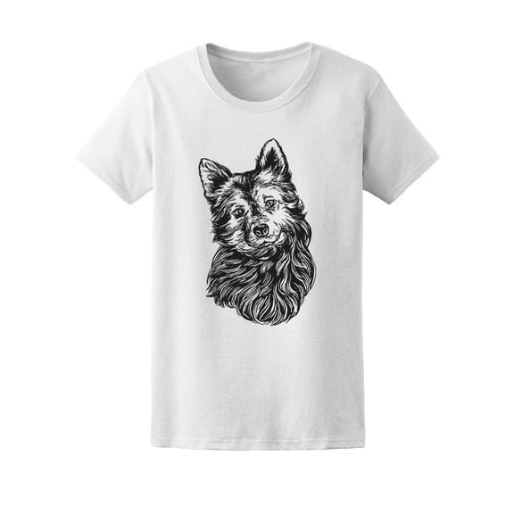 Cute Long Hair Dog Tee Men's -Image by Shutterstock