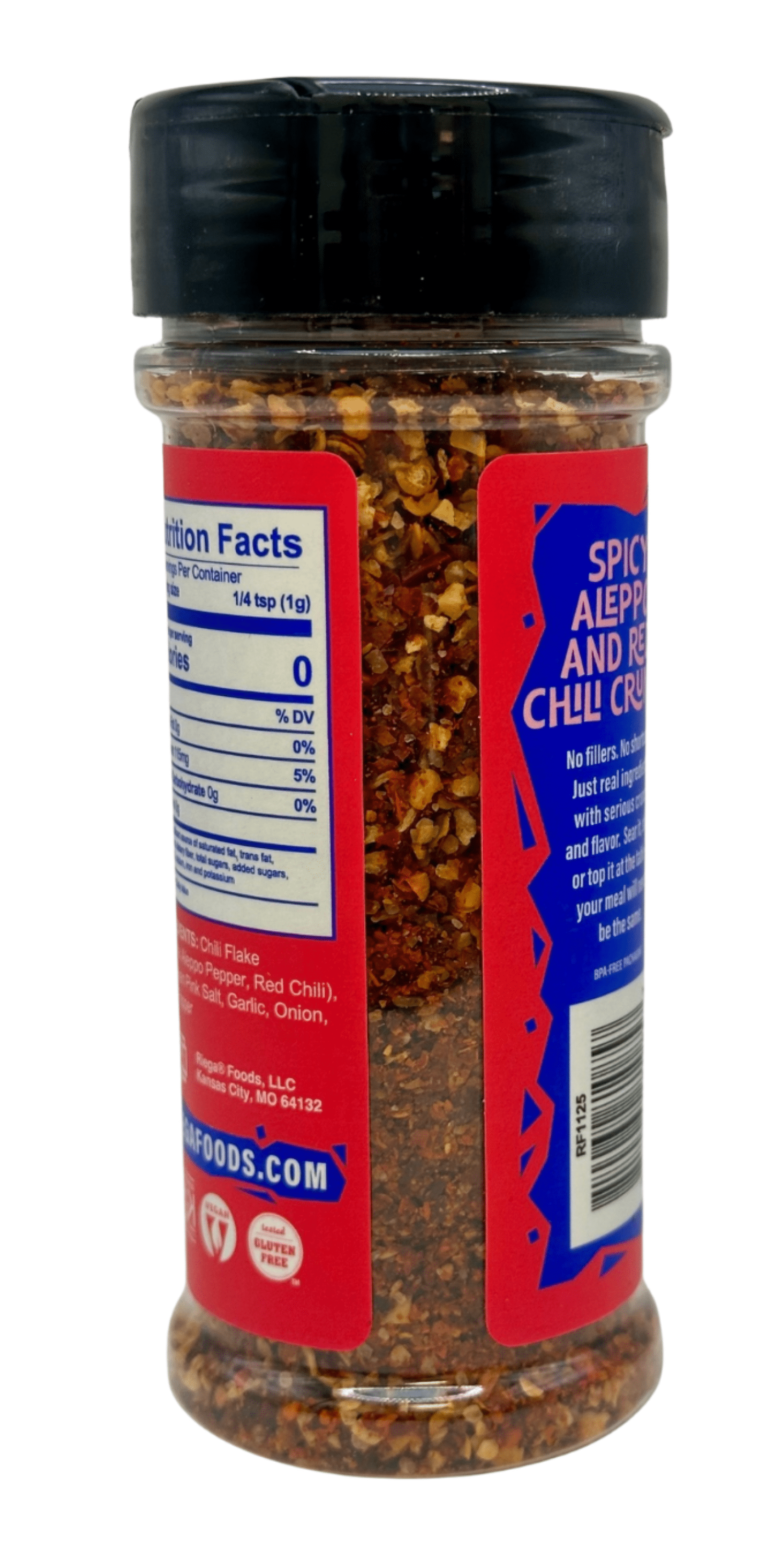 (3 pack) Riega Chili Crunch Seasoning Aleppo & Arbol Chili, 3.2 oz Shaker
