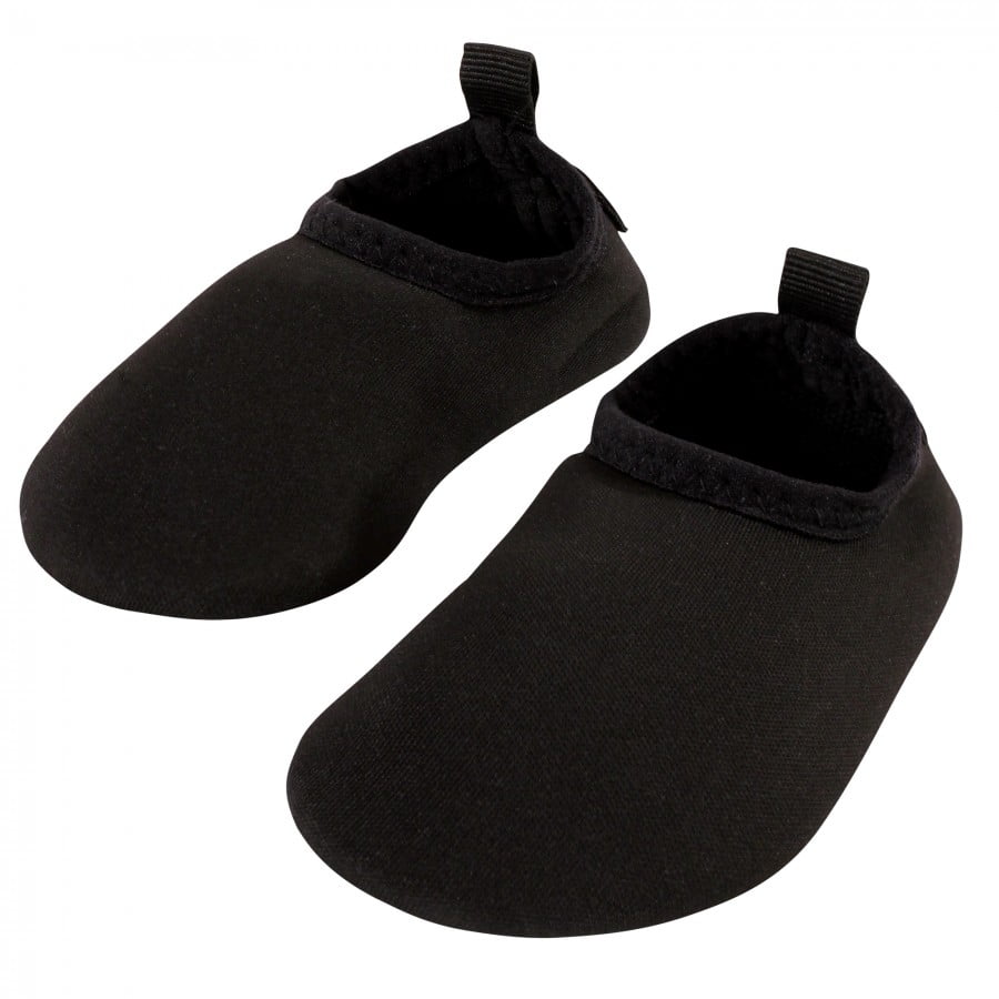 Hudson Baby Infant and Toddler Water Shoes for Sports, Yoga, Beach and Outdoors, Solid Black, 0-6M/1-2 Infant