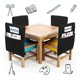 thumbnail image 3 of 6Pcs Chair Storage Pocket Chair Bag Chair Pockets for Classrooms Student Chair Pockets Chair Organizer with Name Tag, 3 of 4