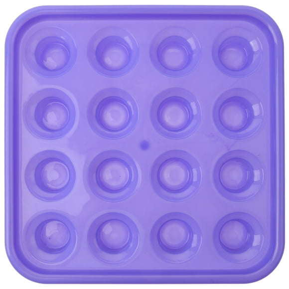 WORGEOUS Soporte para bolas de billar, mesa, bandeja para bolas de billar, bandeja de plástico para bolas de billar, bandeja de almacenamiento de bolas de billar de colores