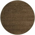 thumbnail image 3 of SAFAVIEH Harvey Solid Plush Shag Area Rug, Chocolate, 4' x 4' Round, 3 of 6