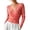 Watermelon Red, variant on Yertdoel Sweaters for Women Solid Cross Neck Pullover Long Sleeve Slim Fitted Tops Trendy Casual Lightweight Comfy Blouse