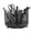 Black-No hook, variant on Multifunctional Office Desk Pencil Organisers Mesh Pen Holder with Keychain Hook