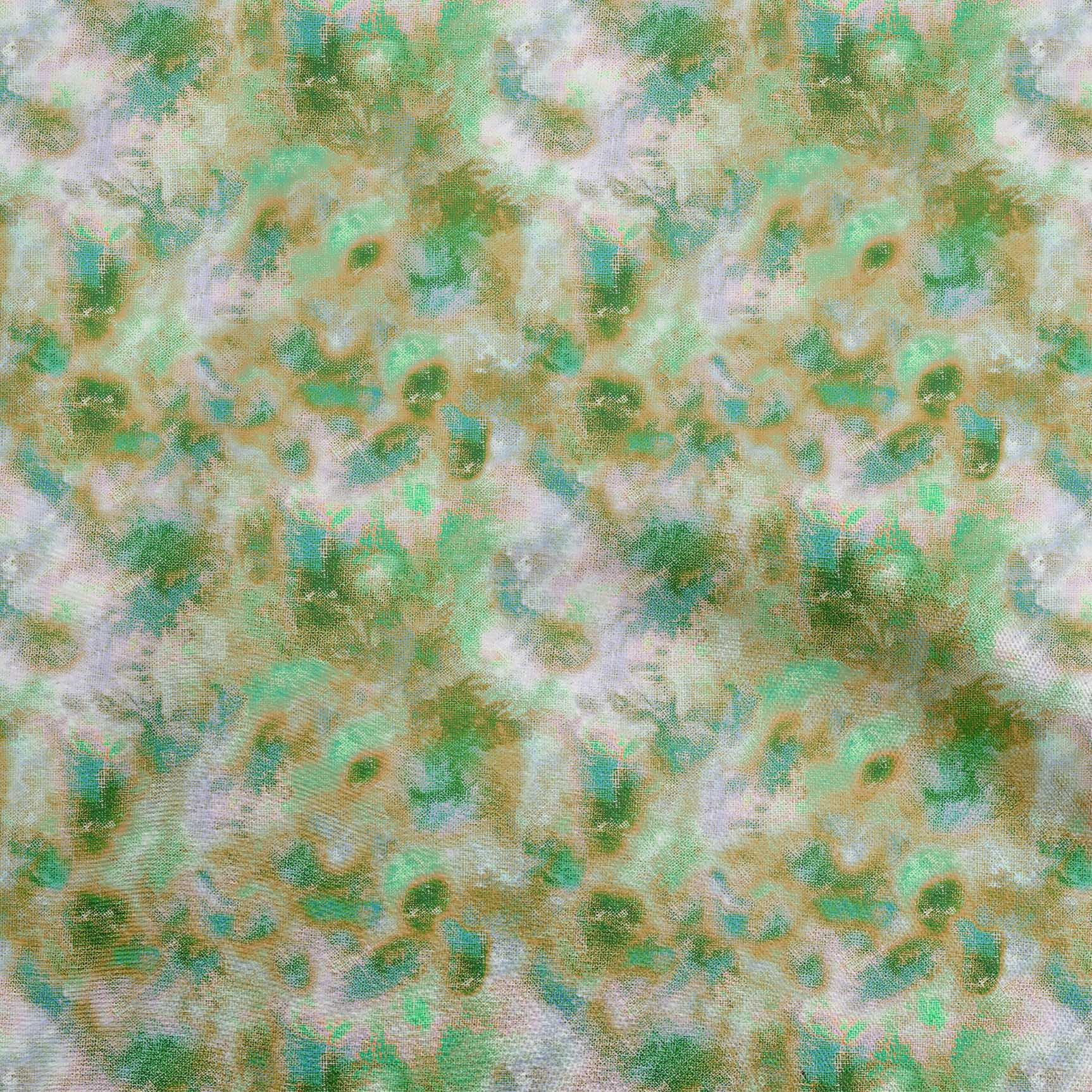 Olive Green - Prewashed Cotton Jacquard Fabric 01