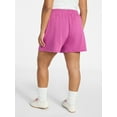 thumbnail image 2 of Terra & Sky Women's Plus Size Fleece Shorts with Pockets, Sizes 0X-5X, 2 of 5