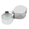 Unique Bargains Magnifying Lens 10X Glass Foldable Magnifier Jeweler Eye Jewelry Loupe Loop 21mm