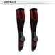 thumbnail image 5 of Calcetines de ciclismo Unique Bargains, transpirables, absorbentes de sudor, rojo y negro, tamaño M, 1 par, rayas de color, 5 of 7