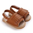 thumbnail image 4 of Infant Baby Girl Sandals Soft Anti-Slip Sole Summer Casual Beach Shoes Princess Dress Flats Prewalker First Walker Shoes, 4 of 9