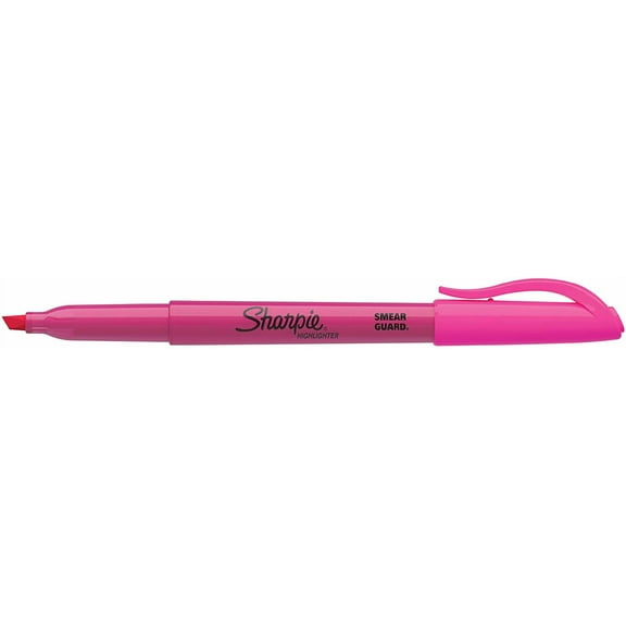 RTHG-27009 Pocket Style Highlighters, Chisel Tip, Fluorescent Pink, Box of 12