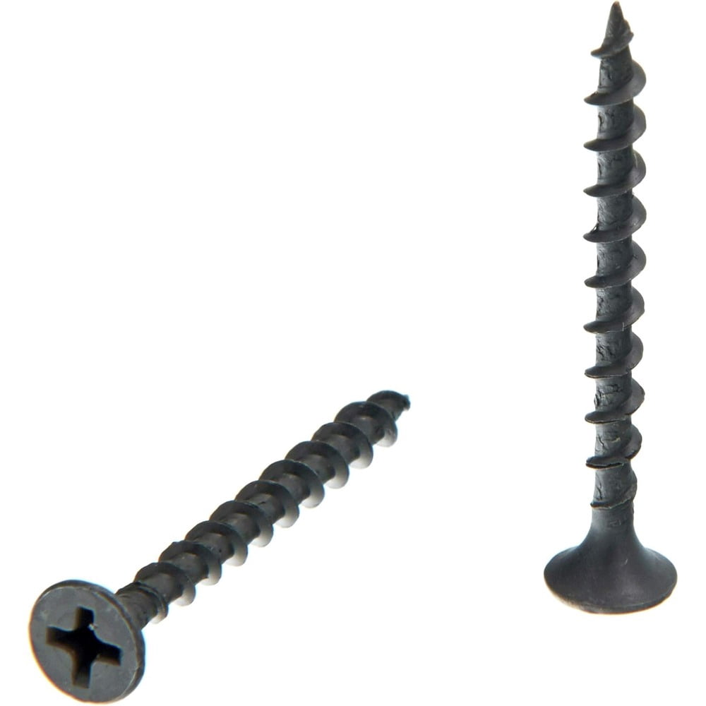 (1000/Pack) #7 2 in. Coarse Thread Phillips Bugle-Head Collated Drywall to Wood Screw - Gray Phosphate