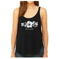 thumbnail image 1 of LA Pop Art Women's Premium Word Art Flowy Tank Top - ALOHA, 1 of 2