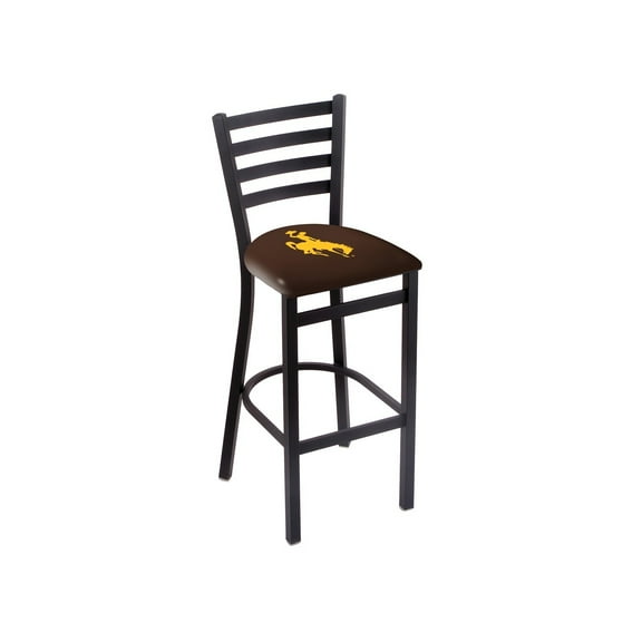 L004 Wyoming 30" Stationary Bar Stool with Black Wrinkle Finish