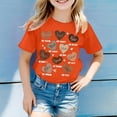 thumbnail image 2 of Vêtements pour Filles Col Rond Imprimé Chemise à Manches Courtes pour Tout-Petits Vêtements d'Été pour Adolescentes Taille 10-11 Ans Vêtements Mode Filles, 2 of 4