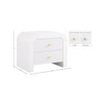 thumbnail image 3 of Meridian Furniture Artisto White Night Stand, 3 of 16