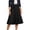 Black, variant on Women's Tennis Skirts Summer Elegant Pleated Midi Skirt For Everyday Casual Summer Wear With Versatile Styling Options Black M