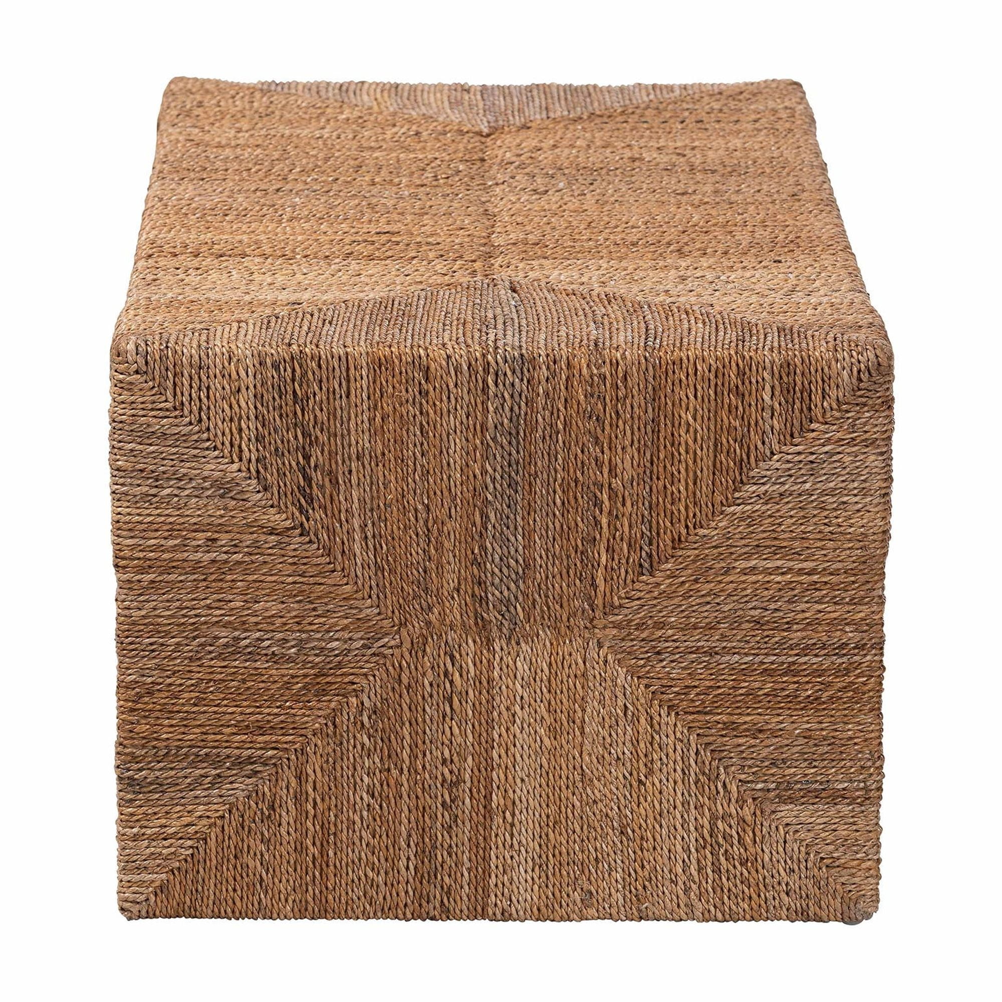 bali & pari Liza Boho Coffee Table, Natural Brown