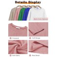 thumbnail image 6 of MOSHU Textured Blouses for Women Crewneck Dressy Womens Tops Casual Long Sleeve Fall Shirts, 6 of 8