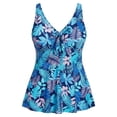 thumbnail image 4 of PMVFHDE Maillot de Bain Grande Taille pour Femmes Haut Tankini Imprimé Fluide avec Bretelles Réglables et Bas Couvrants Assortis, 4 of 4