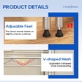 thumbnail image 4 of FDW Steel 35 Shelves Tier Kitchen Storage Cart Shelf Standing, Chrome, 4 of 8