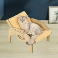 thumbnail image 6 of Stgfyxgs Cat Lounge Cat Hammock Elevated Bed Modern Bearing 16.53lbs Pet Cradle Bed Cat Sleeping Chair Cat Scratching Lounger Plush, 6 of 9