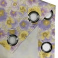 thumbnail image 4 of Ambesonne Floral Grommet Curtain, Hand Drawn Pansy Garden, 50" x 96", Lavender Lilac Yellow, 4 of 6