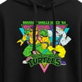 thumbnail image 3 of Teenage Mutant Ninja Turtles - 80S Bebop Rocksteady - Juniors Cropped Pullover Hoodie, 3 of 5