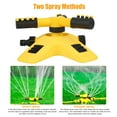 thumbnail image 4 of Celectigo Automatic 360° Rotating Lawn Sprinkler with 2 Spray Methods, Garden Hose Sprinkler for Yard, Yellow - 1pc, 4 of 8