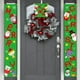 thumbnail image 3 of Toystoory 2 piezas de pancartas colgantes de Feliz Navidad, carteles de bienvenida para el porche, vacaciones en casa, decoración de cumpleaños de Año Kits de decoración para fiestas Verde Toystoory HA010416-02B, 3 of 6