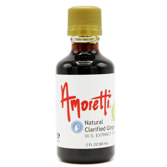 Amoretti - Natural Clarified Ginger Extract Water Soluble 2 oz - Highly Concentrated & Perfect For Pastry, Savory, Brewing, and more, Preservative Free, Vegan, Kosher Pareve, Keto Friendly
