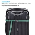 thumbnail image 5 of Unique Bargains Suitcase Belts with Quick Release Buckle Luggage Straps, Light Green, 5 of 5