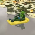 thumbnail image 3 of Guardoinrt Frog Mini Pond Decoration Of Whimsy To Garden decoration features With These Ren Frogs Floating Pond Decoration, 3 of 6