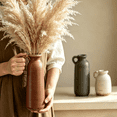 thumbnail image 5 of Set of 3 Neutral Ceramic Vases with Handle, Rustic Farmhouse Boho Decorative Vases for Pampas Grass, Table, Mantel, Living Room, Kitchen, Bathroom, 5 of 8