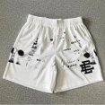 thumbnail image 1 of Pantalones cortos de deporte para hombre, Shorts masculinos, informales, de malla transpirable, a la moda, 1 of 5