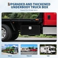 thumbnail image 3 of Qinaqin 30-14-16 inch Resistente Negro Steel Truck Tool Caja cm de Anchoaterproof Almacenamiento y Organizador para Pickup Cama RV Trailer, 3 of 6