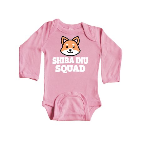 

Inktastic Dog Shiba Inu Squad Gift Baby Boy or Baby Girl Long Sleeve Bodysuit