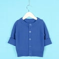 thumbnail image 5 of XXWXYD Kids Basic Knit Cardigan Single Breasted Long Sleeve Jacket Neutral Tone Layering Piece for School Uniform, 5 of 6