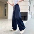 thumbnail image 6 of THJRPQJFD Boys Parachute Pants Baggy Wide Leg Elastic Waist Cargo Trackpants Kids Girls Athletic Joggers Solid Casual Lightweight Schoolwear Hiking Trousers, 6 of 8
