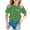 A6-Green, variant on RMGVDSD Casual T-Shirts For Girls Leopard Heart Print Crew Neck Short Sleeve Loose Summer Party Children Cute Daily Fashion Stylish Versatile Tee Tops,3-4 Years