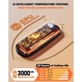 thumbnail image 4 of Calentadores de manos Funaudio recargables, paquete de 2 unidades, 6000 mAh, LED de 5 niveles, 4 of 7