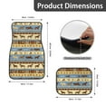 thumbnail image 5 of Pzuqiu All Weather Car Mats Set 5 Packs Rubber Non-Slip Floor Mats with Auto Steering Wheel Cover Aztec Carriage Car Interior Accessories Easy Installation Universal Fit Automotive Floor Mats, 5 of 6