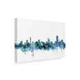 thumbnail image 2 of Trademark Fine Art 'Pretoria South Africa Blue Teal Skyline' Canvas Art by Michael Tompsett, 2 of 3