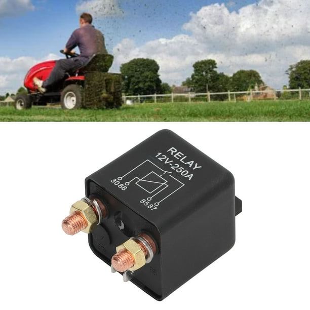 Interruptor De Relé De Arranque De Automóvil, Relé De Arranque De Automóvil De 4 Pines 250 A 12 V Para Cortacésped